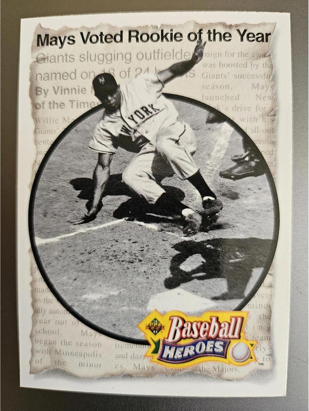 1993 Upper Deck #46 Willie Mays Baseball Heroes: Willie Mays